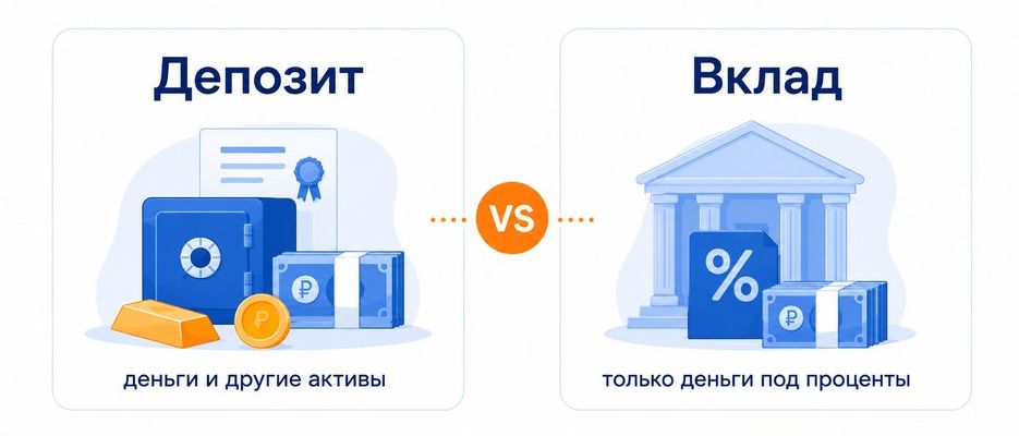 Депозит или вклад: в чем разница
